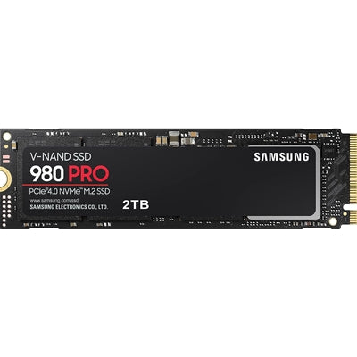 Samsung 980 PRO 2TB (MZ-V8P2T0BW) NVMe SSD, M.2 Interface, PCIe Gen4, 2280, Read 7000MB/s, Write 6000MB/s, 5 Year Warranty