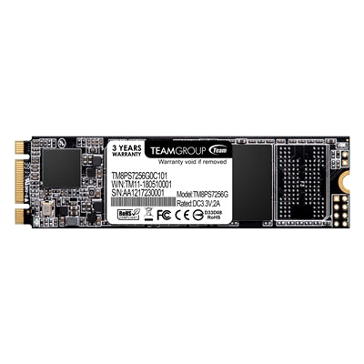 Team MS30 (TM8PS7256G0C101) 256GB, M.2 Sata Interface, PCIe Gen3, Read 550MB/s, Write 470MB/s, 3 Year Warranty