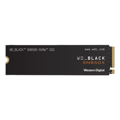 WD Black SN850X (WDS100T2X0E-00BCA0) 1TB NVMe SSD, M.2 Interface, PCIe Gen4, 2280, Read 7300MB/s, Write 6300MB/s, 5 Year Warranty