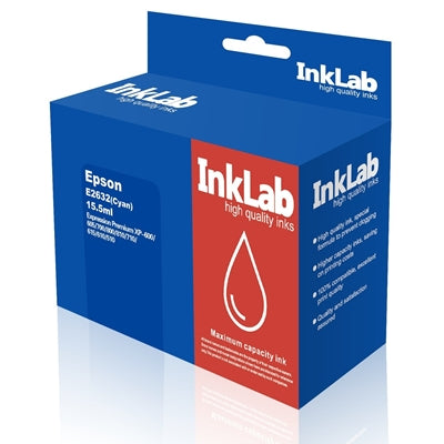 InkLab 2632 Epson Compatible Cyan Replacement Ink