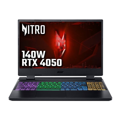 Acer Nitro 5 AN515-58-582F Gaming Laptop, 15.6 Inch FHD Screen, Intel Core i5-12450H 12th Gen Processor, NVIDIA GeForce RTX 4050, 8GB RAM, 512GB SSD, Windows 11 Home