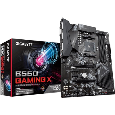 Gigabyte B550 GAMING X V2 AMD AM4 Socket Motherboard, ATX, 4x DDR4 Slots, 2x M.2 Sockets, 1x USB-C Port, Fitted I/O Shield, GbE LAN, 1x DVI-D / 1x HDMI Port