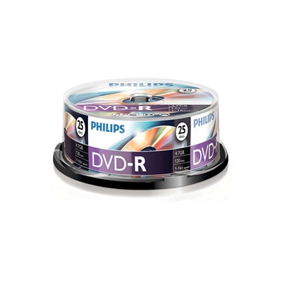 Philips DVD-R 16X 25 PK Spindle