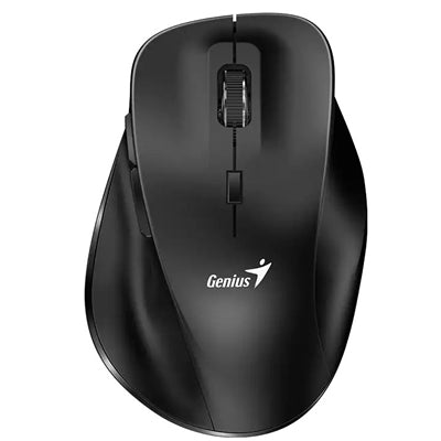 GENIUS Ergo 8230S Easy Ergonomic Wireless Silent Mouse, 2.4 GHz wireless, 6 buttons, Quiet click, less noise, DPI button: 800 / 1200 / 1600 (default) dpi - Black