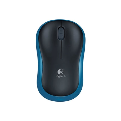 Logitech M185 Wireless Black & Blue Mouse