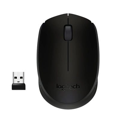 Logitech Wireless Mouse M171, Compact Ambidextrous Curve Design, 12-Month Battery, 2.4 GHz wireless connection, Black