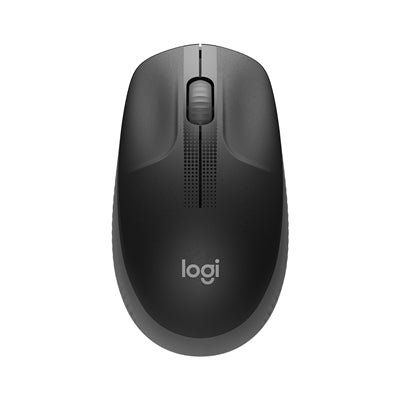 Logitech Wireless Mouse M190, Full Size Ambidextrous Curve Design, 18-Month Battery with Power Saving Mode, USB Receiver, Precise Cursor Control with Wide Scroll Wheel and Scooped Buttons, Black