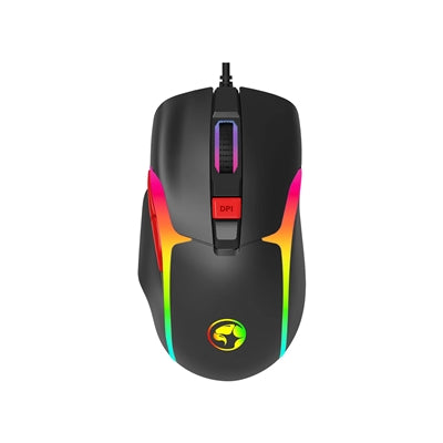 Marvo Scorpion M360 Tepo 70 Gaming Mouse, USB, RGB, Adjustable up to 12800 DPI, Gaming Grade Optical Sensor, RGB with 7 Lighting Modes