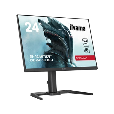 iiyama G-Master Red Eagle 23.8 Inch Gaming Monitor GB2470HSU-B5, Height Adjustable, Full HD, 165Hz, 0.8ms, FreeSync, HDMI, Display Port, USB Hub