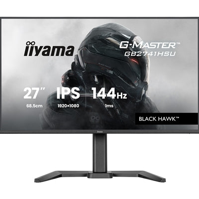 iiyama G-Master Black Hawk gaming monitor GB2741HSU-B1 27" Black, Height Adjustable, IPS, Ultra Slim Bezel, Full HD, 144Hz, 1ms, FreeSync, HDMI, Display Port, USB Hub