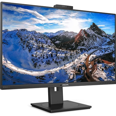 Philips 326P1H/00 USB-C Docking 32 Inch IPS Monitor, QHD, 4ms, 75Hz, Webcam, RJ-45 Ethernet, Displayport, HDMI,  Speakers, Height Adjustable, Pivot, Internal PSU