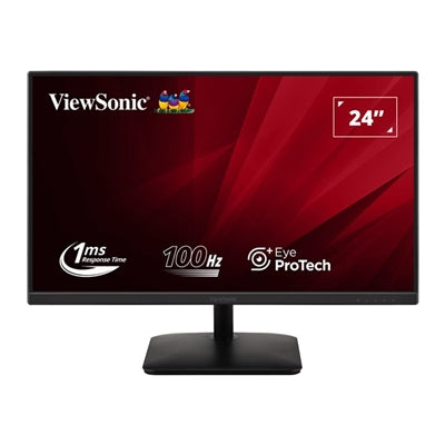 Viewsonic VA2408-MHDB 24 Inch IPS Monitor, Full HD, 100Hz, 1ms, USB Hub, VGA, HDMI, Displayport, VESA, Speakers