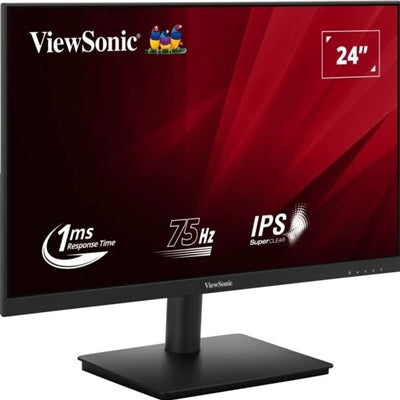 Viewsonic VA240-H-2 23.6 Inch IPS Monitor, Full HD, VGA, HDMI, 75Hz, 1ms, VESA, Tilt