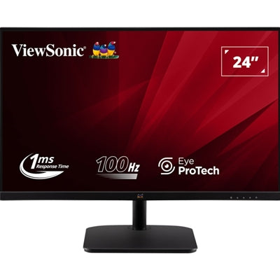 Viewsonic VA2432-H-2 24 Inch IPS Frameless Monitor,  Full HD, LED, Widescreen, 100Hz, 1ms, VGA, HDMI, VESA