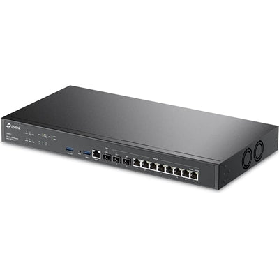 TP-Link ER8411 Omada VPN Wired Router with 10G Ports and Dual PSU Redundancy