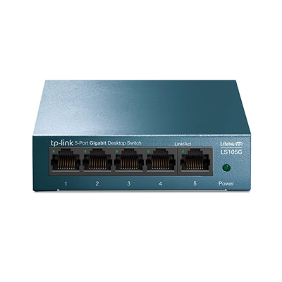 TP-Link LiteWave LS105G 5-Port 10/100/1000Mbps Metal Gigabit Desktop Network Switch