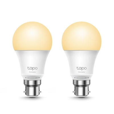 TP-Link Tapo L510B(2-Pack) Dimmable Smart Light Bulb, B22, 2-Pack