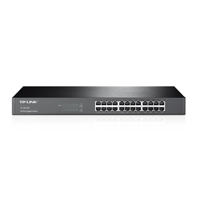 TP-Link TL-SG1024 24-Port Gigabit Rackmount Network Switch, 10/100/1000Mbps RJ45 Ports