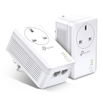 TP-Link TL-PA7027P KIT AV1000 2-Port Gigabit Pass-through Powerline Starter Kit