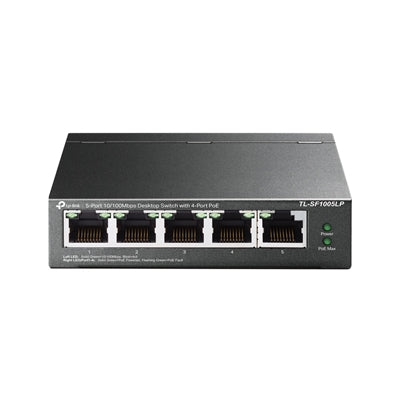 TP-Link TL-SF1005LP 5-Port Gigabit Desktop Switch with  4-Port PoE+