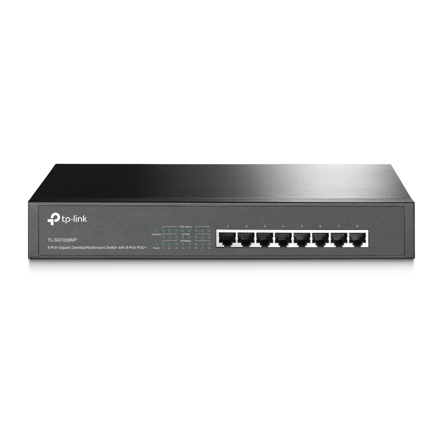 TP-Link TL-SG1008MP 8-Port Metal Gigabit Desktop/Rackmount Switch with 8-Port PoE+ (30W)