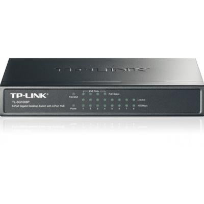 TP-Link TL-SG1008P 8-Port Metal Gigabit Desktop PoE Switch with 4-Port PoE+ (64W)