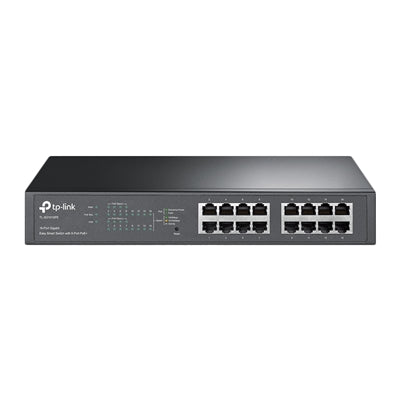 TP-Link TL-SG1016PE 16-Port Metal Gigabit Easy Smart Switch with 8-Port PoE+ (150W)