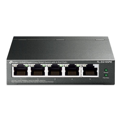 TP-Link TL-SG105PE 5-Port Gigabit Easy Smart Switch with 4-Port PoE+