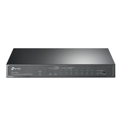 TP-Link TL-SG1210MPE 10-Port Metal Gigabit Easy Smart Switch with 8-Port PoE+ (123W)