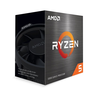 AMD Ryzen 5 5500 6 Core AM4 Processor, 12 Threads, 3.6GHz up to 4.2GHz Boost, 19MB Cache, 65W, with Wraith Stealth Cooler, No Graphics
