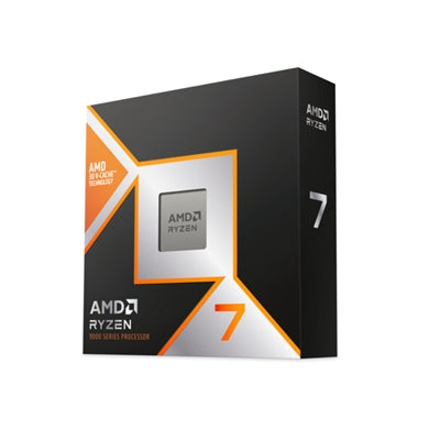 AMD Ryzen 7 9800X3D with Radeon Graphics, 8 Core AM5 Processor, 16 Threads, 4.7Ghz up to 5.2Ghz Turbo, 104MB Cache, 120W, No Fan