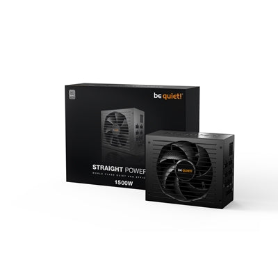 be quiet! Straight Power 12 1500W PSU, 80 PLUS Platinum, ATX 3.0 PSU with full support for PCIe 5.0 GPUs and GPUs with 6+2 pin connectors, 10-year manufacturer&apos;s warranty