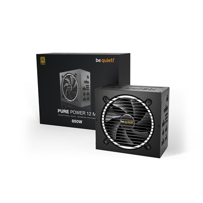 be quiet! Pure Power 12 M 850W 80 PLUS Gold PSU, ATX 3.0 Power Supply with 120mm Fan