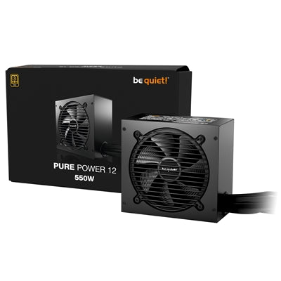 be quiet! 550W PURE POWER 12, 80 PLUS Gold, ATX 3.1 compliant and PCIe 5.1 compatible,10-year manufacturer&apos;s warranty