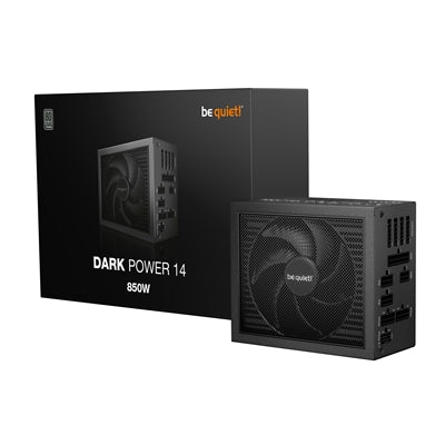 be quiet! DARK POWER 14, 1200W, 80 PLUS certified and Cybenetics efficiency, ATX 3.1 compliant, PCIe 5.1 compatible, backed by a 10-year manufacturer's warranty.