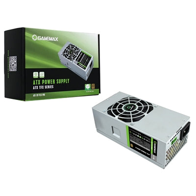 GameMax GT-300W 300W TFX Power Supply for Small Form Factor PCs, 80 Plus Bronze Efficient PSU with Quiet 80mm Cooling Fan and Active PFC, Ideal Replacement PSU for Slim Desktop Systems