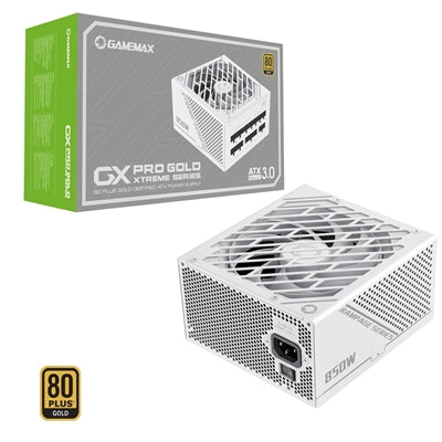 GAMEMAX GX-850W Pro Modular 80 Plus Gold ATX3.0 PCIe 5.0 White PSU With 135mm FDB Fan