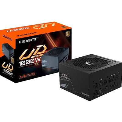 Gigabyte GP-UD1000GM 1000W Fully Modular Gaming Power Supply Unit - 80 PLUS Gold Certified, 135mm Quiet Fan, Multiple PCIe Connectors, High-Efficiency PSU for Ultimate Gaming Performance and Reliability