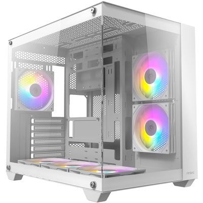 RGB White Gaming Build - AMD 5600X 6 Core 12 Thread, 3.70GHz (4.60GHz Boost), 16GB RAM, 500GB NVMe, RTX4060 White Graphics, Windows 11 Home - Custom PC