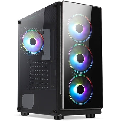 RGB Gaming Build - AMD Ryzen 5 8600G - 6 Core, 12 Thread, 4.35GHz Base (5.00GHz Boost), 16GB DDR5 RAM, 1TB NVMe, Radeon 760M FREE Keyboard & Mouse, - Pre-Built PC