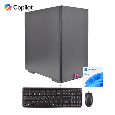 LOGIX Intel Core i3 14th Gen Quad Core 16GB RAM with 500GB SSD Wireless Family Desktop PC with Windows 11 Home & Keyboard & Mouse