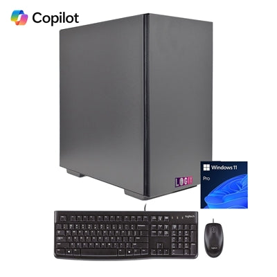 LOGIX Intel Core i3 14th Gen Quad Core 16GB RAM with 500GB SSD Business / Education Desktop PC with Windows 11 Pro plus Keyboard & Mouse
