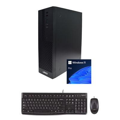 LOGIX 14th Gen Intel Core i3 Quad Core Small Form Factor SFF Business / Education PC with 8GB RAM, 500GB SSD, Windows 11 Pro, Keyboard, Mouse & 3 Year Warranty