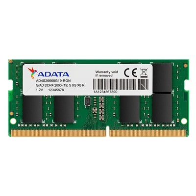 Adata Premier AD4S26668G19-SGN 8GB (1x 8GB) SODIMM System Memory, 2666MHz, DDR4, CL19