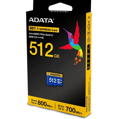 Adata Premier Extreme 512GB microSDXC SD7.1 Express Card, Nintendo Switch 2 Ready