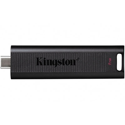 Kingston DTMAX/1TB DataTraveler Max 1TB USB-C USB Drive, USB3.2, Gen2, 1000MB/s, Black, Retail Boxed