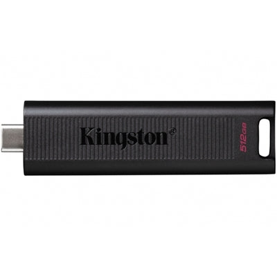 Kingston DTMAX/512GB DataTraveler Max 512GB USB-C USB Drive, USB3.2, Gen2, 1000MB/s, Black, Retail Boxed