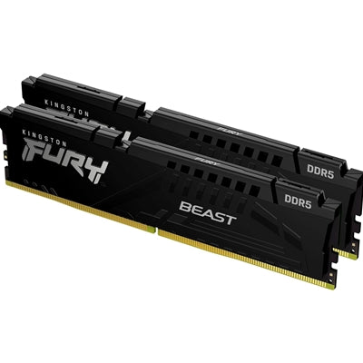 Kingston FURY Beast KF560C36BBE2K2-32 32GB (2x 16GB) U-DIMM System Memory, 6000MHz, DDR5, CL36, Black, Intel XMP, AMD EXPO