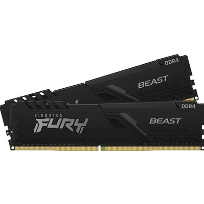 Kingston FURY Beast KF432C16BBK2/64 64GB (2x 32GB) DIMM System Memory, 3200MHz, DDR4, CL16, Black, Intel XMP