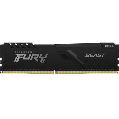 Kingston FURY Beast KF432C16BB/32 32GB (1x 32GB) DIMM System Memory, 3200MHz, DDR4, CL16, Black, Intel XMP